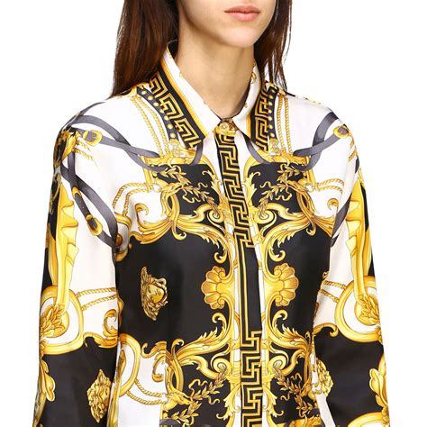 camicia versace scacchi|Nuova collezione di camicie da donna di Versace su Farfetch.